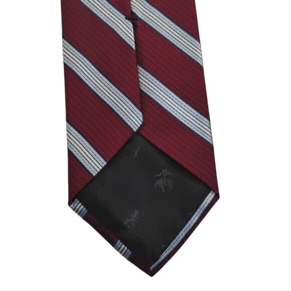 Brooks Brothers Red and Blue Silk Striped Tie 59 inches - Picture 7 of 11